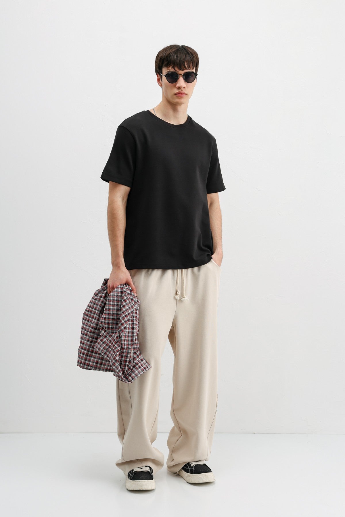 Baggy Fit Eşofman Alt V80-43