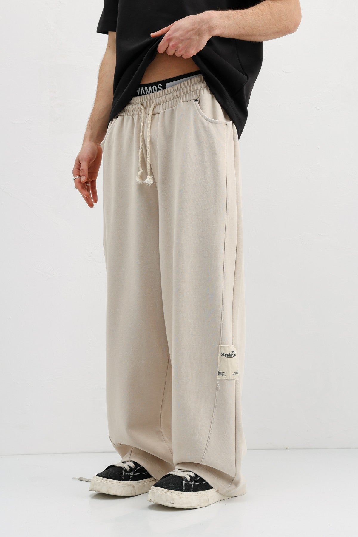 Baggy Fit Eşofman Alt V80-43