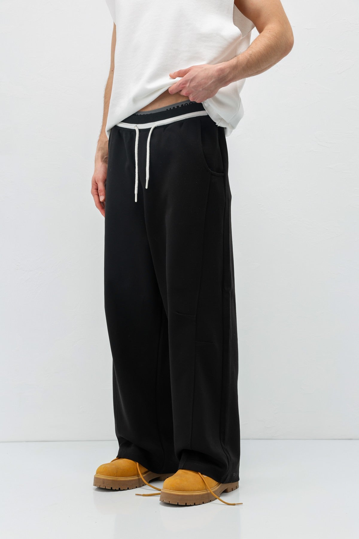 Bağcıklı Baggy Fit Eşofman Alt