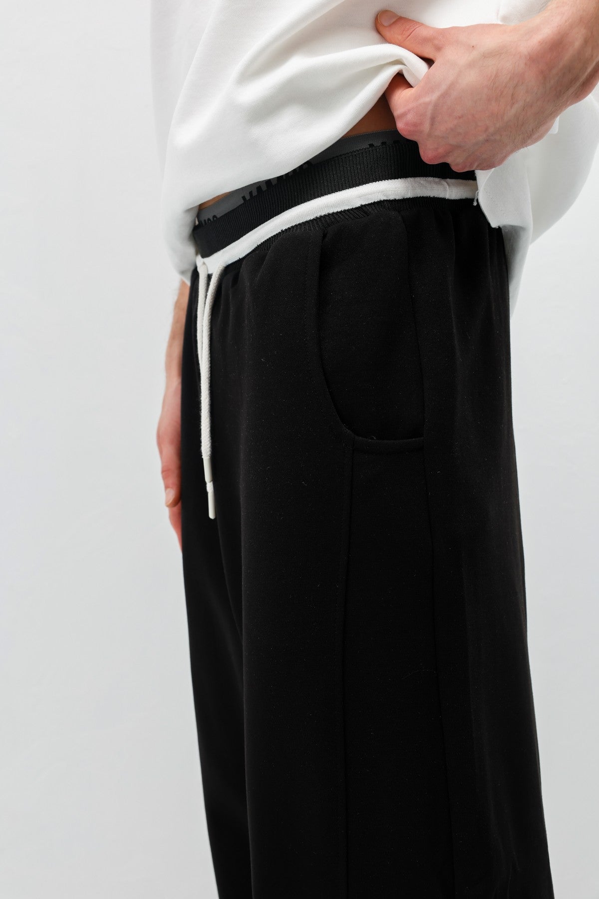 Bağcıklı Baggy Fit Eşofman Alt