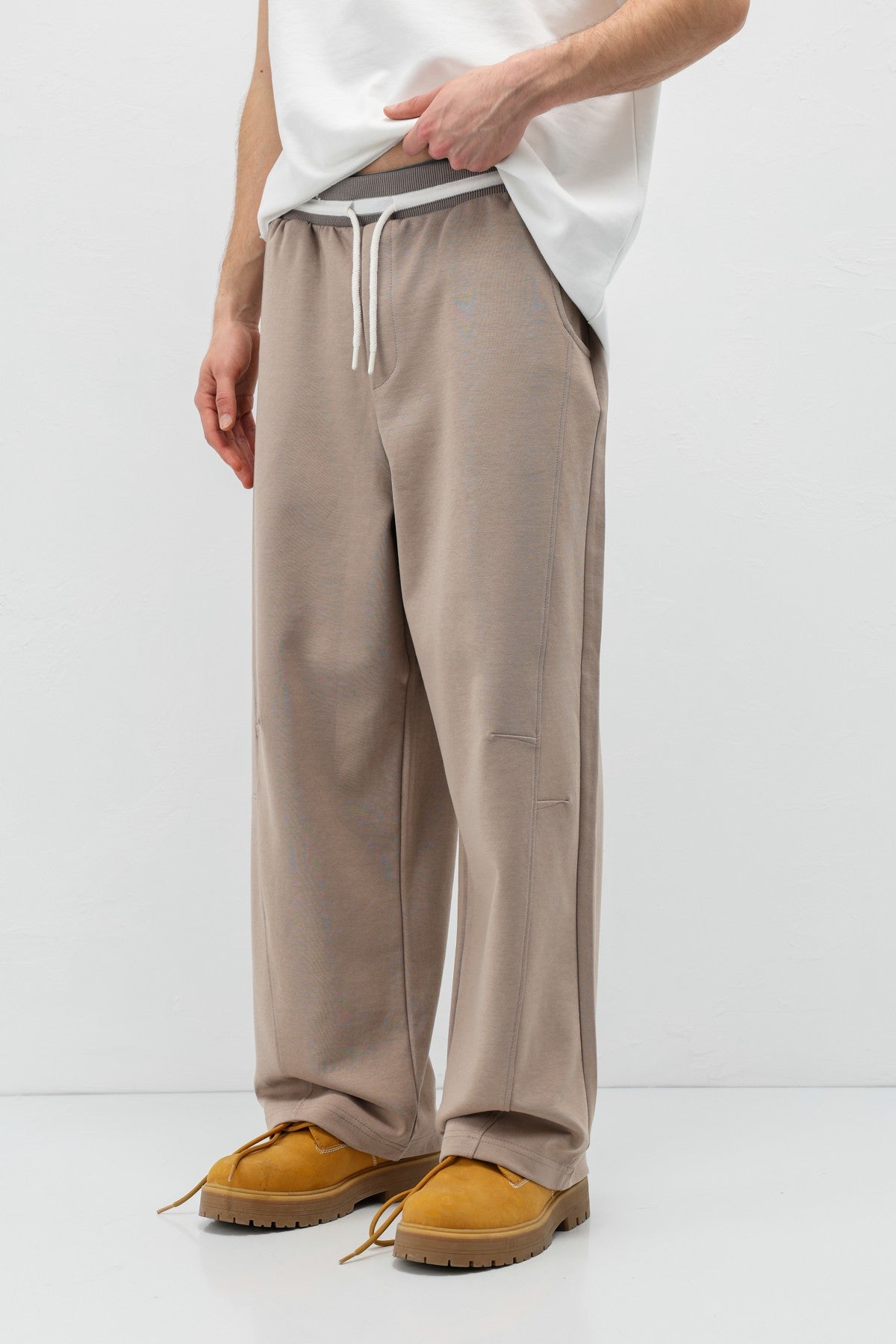 Bağcıklı Baggy Fit Eşofman Alt