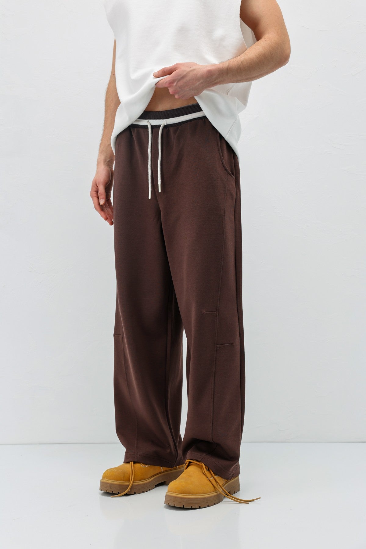 Bağcıklı Baggy Fit Eşofman Alt