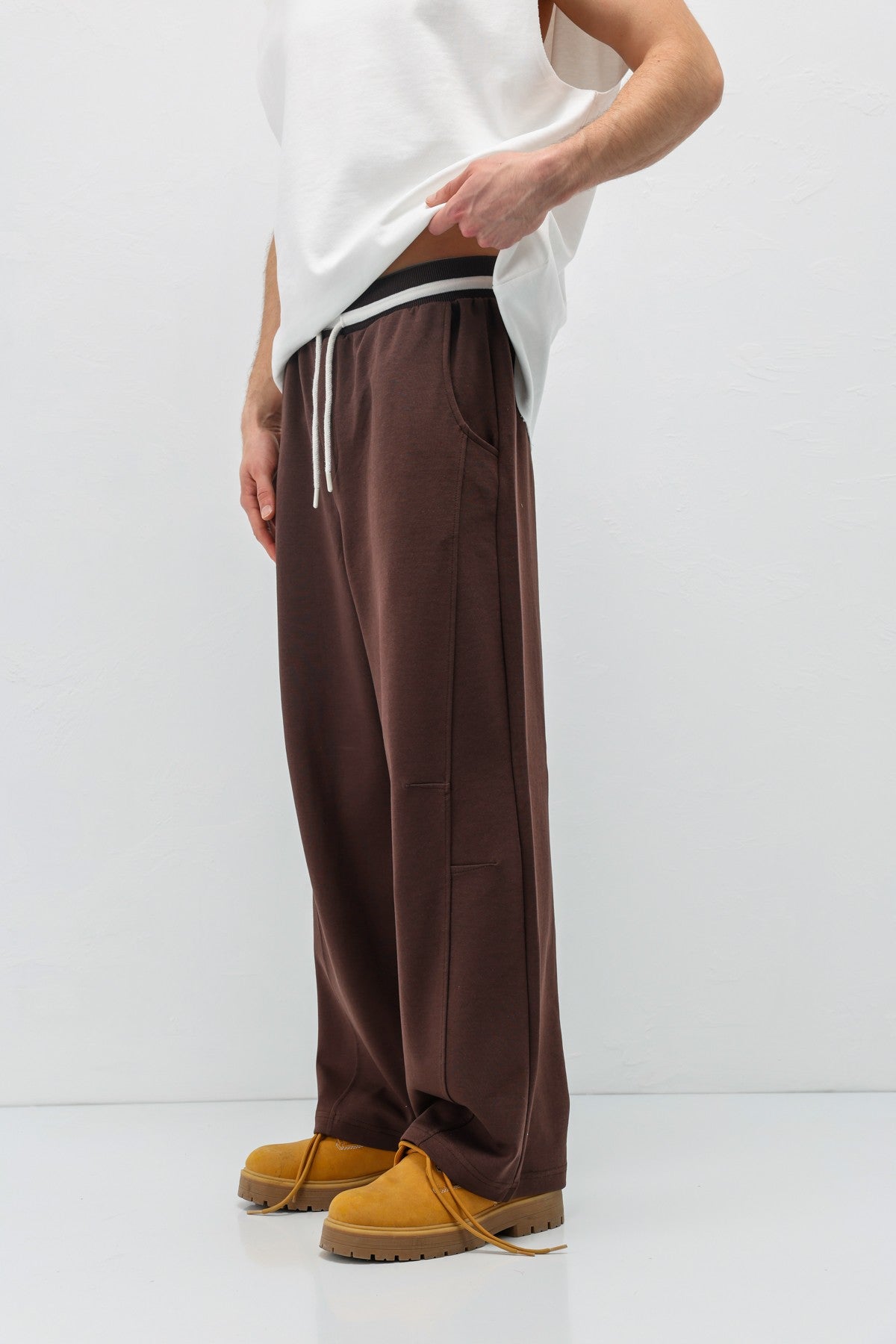 Bağcıklı Baggy Fit Eşofman Alt