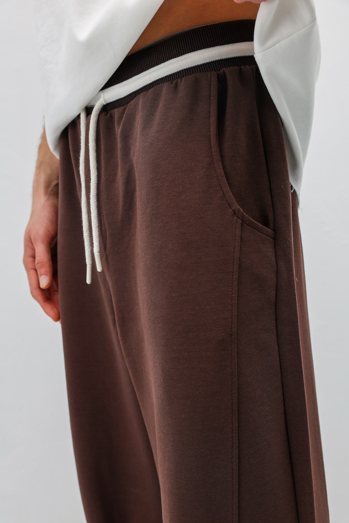 Bağcıklı Baggy Fit Eşofman Alt