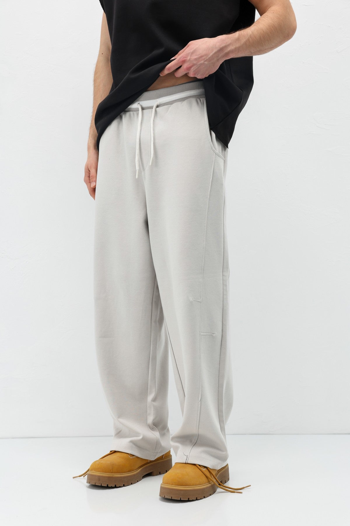 Bağcıklı Baggy Fit Eşofman Alt
