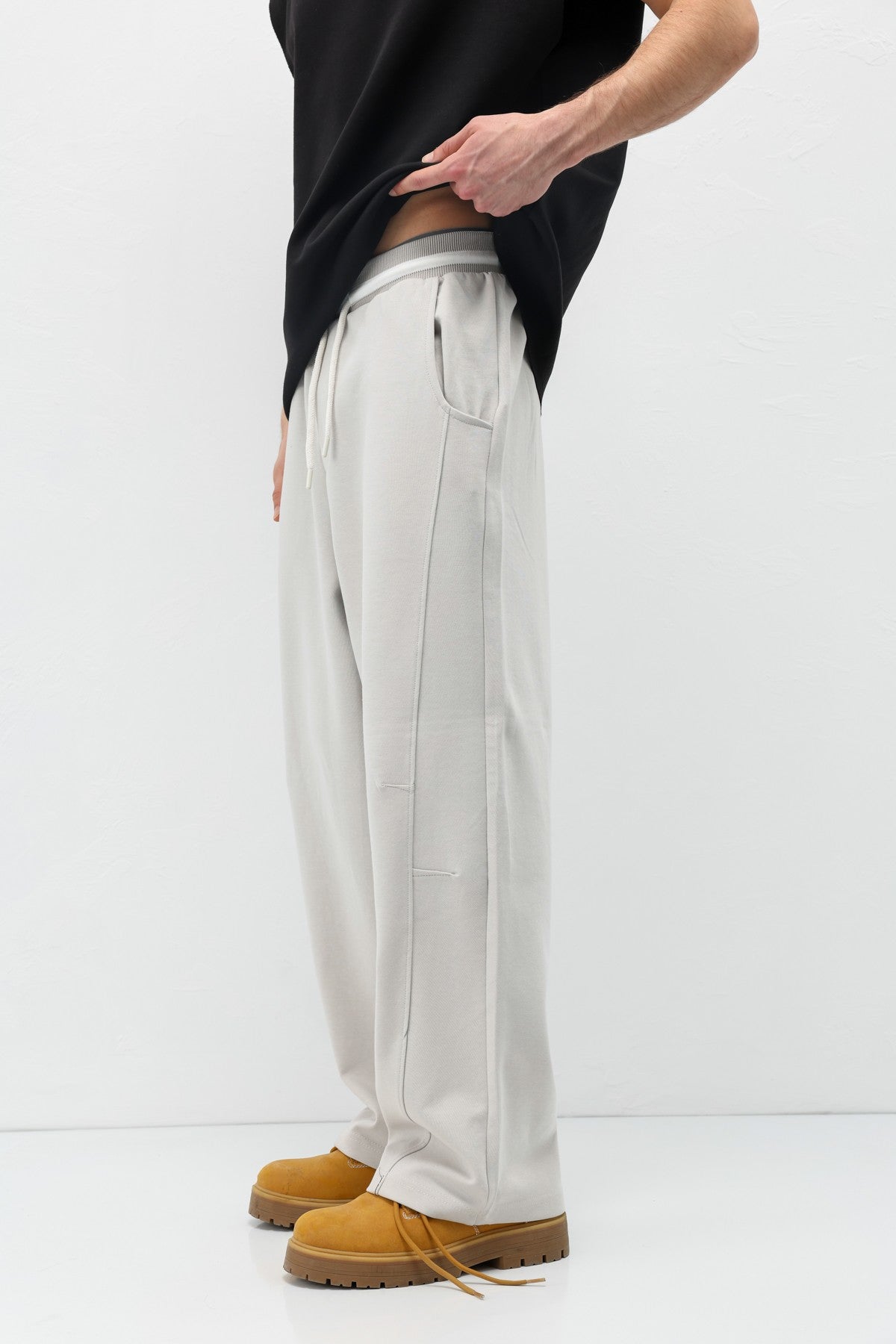 Bağcıklı Baggy Fit Eşofman Alt