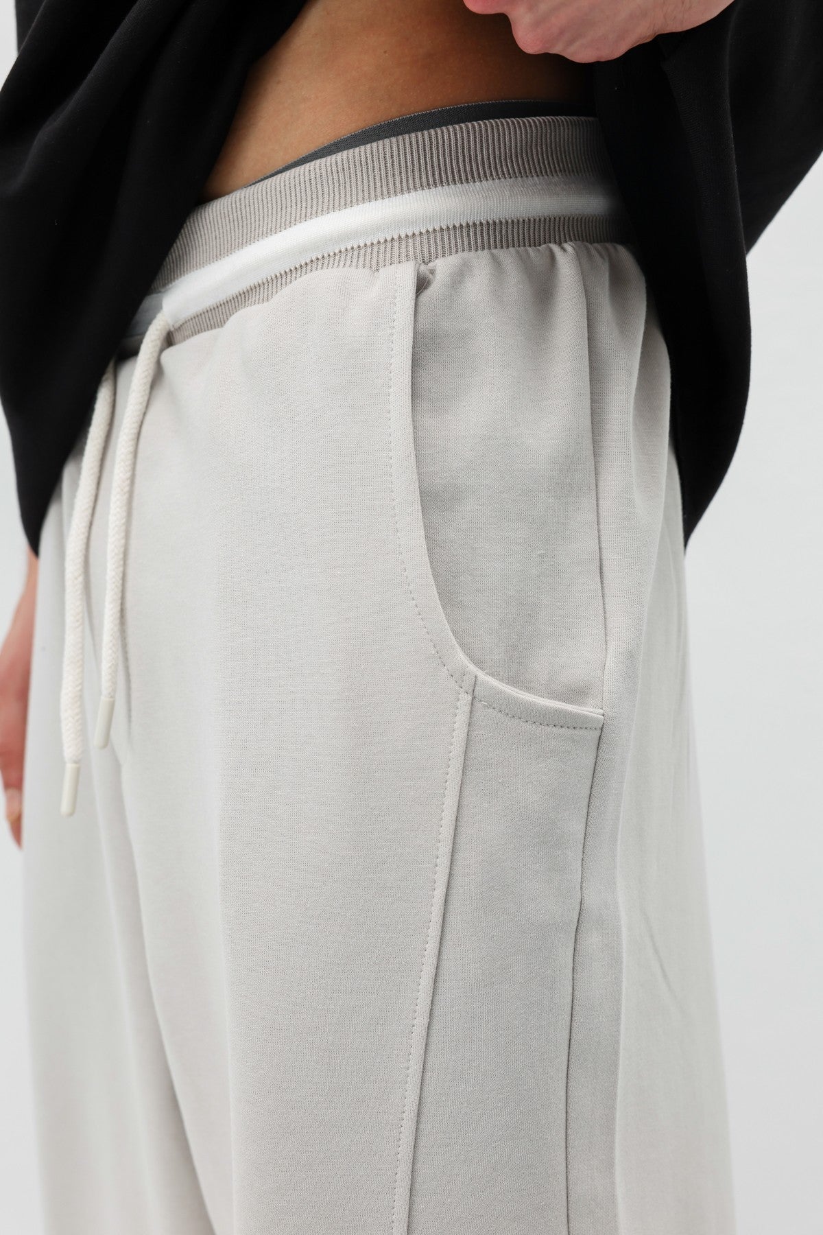Bağcıklı Baggy Fit Eşofman Alt