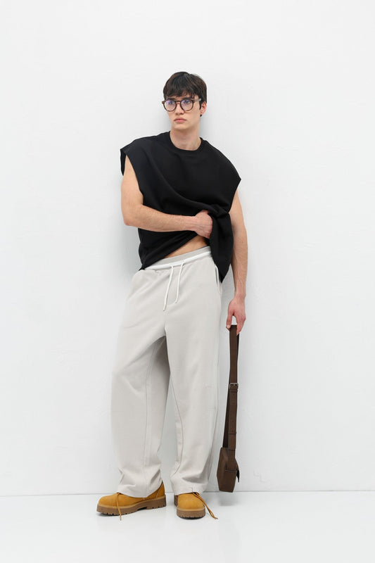 Bağcıklı Baggy Fit Eşofman Alt