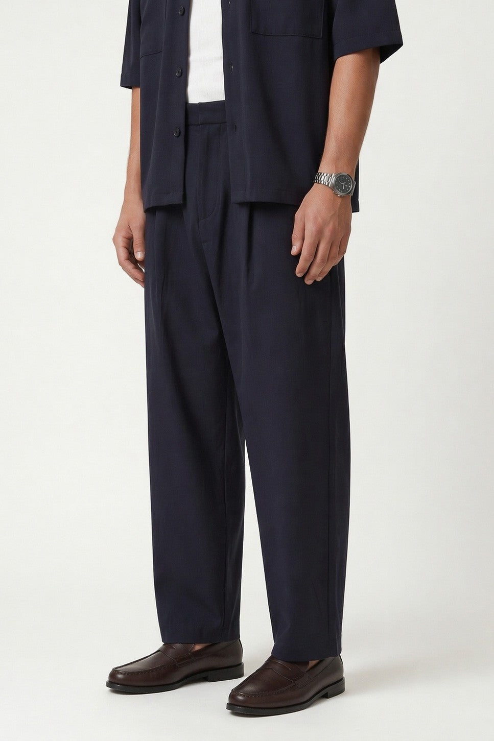 Süper Baggy Fit Esnek Kumaş Pantolon
