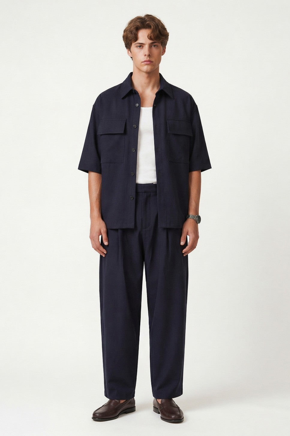 Süper Baggy Fit Esnek Kumaş Pantolon