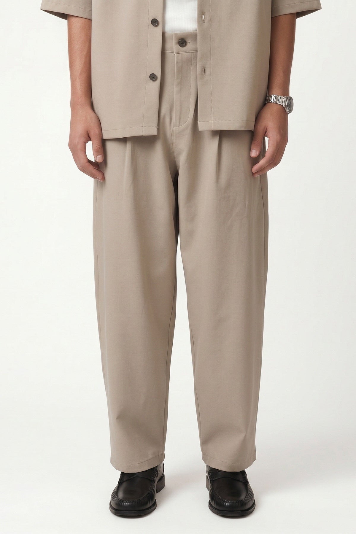 Süper Baggy Fit Esnek Kumaş Pantolon