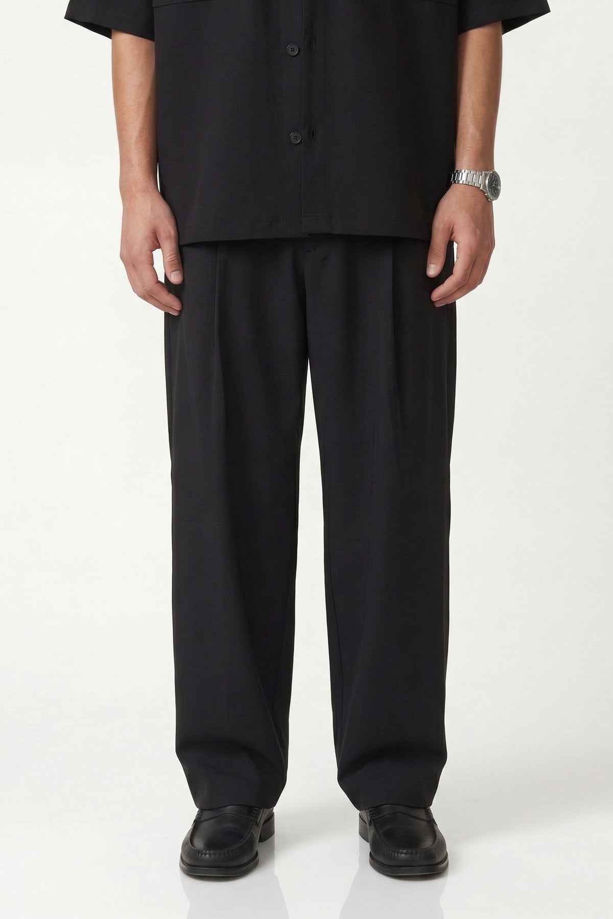 Süper Baggy Fit Esnek Kumaş Pantolon