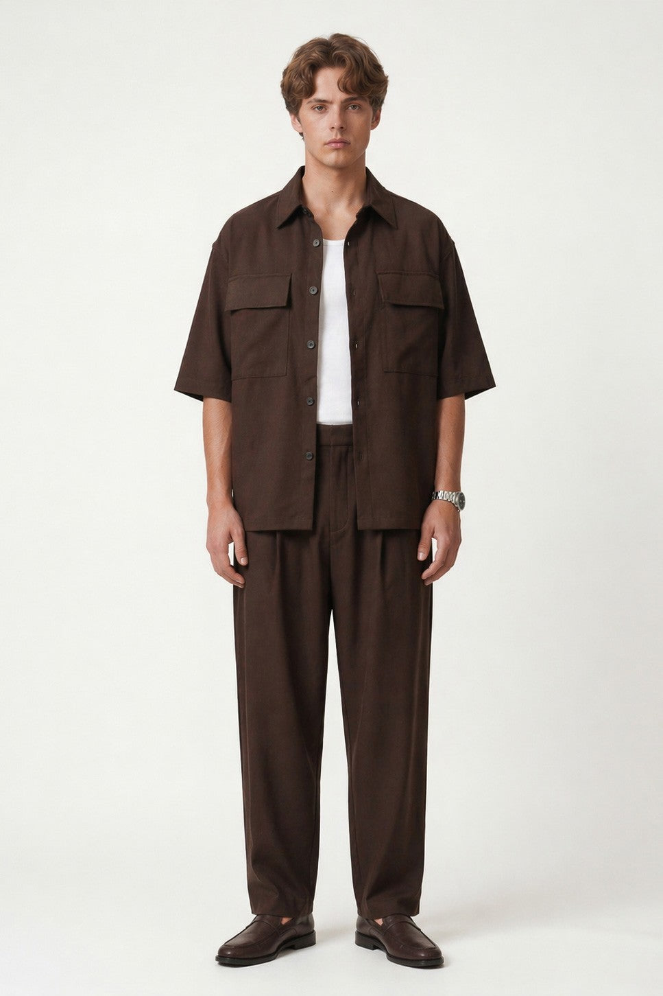 Süper Baggy Fit Esnek Kumaş Pantolon