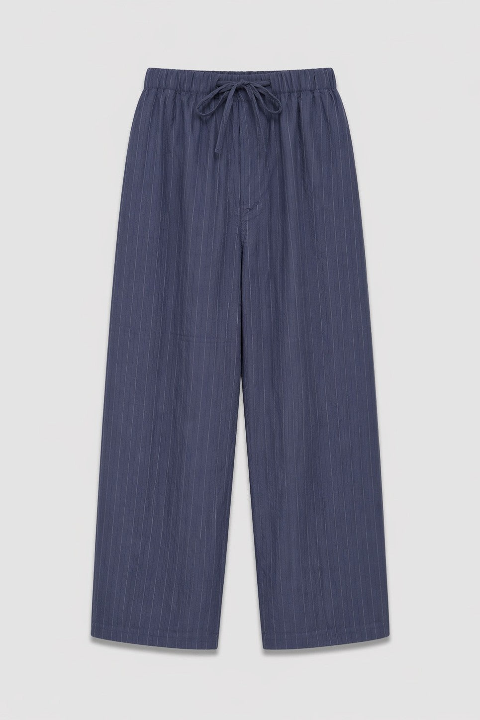 Çizgili Lyocell Karışımlı Relax Fit Pantolon