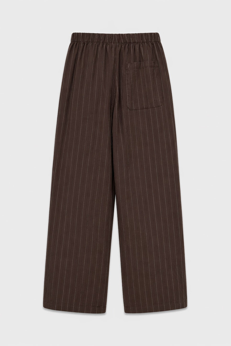Çizgili Lyocell Karışımlı Relax Fit Pantolon