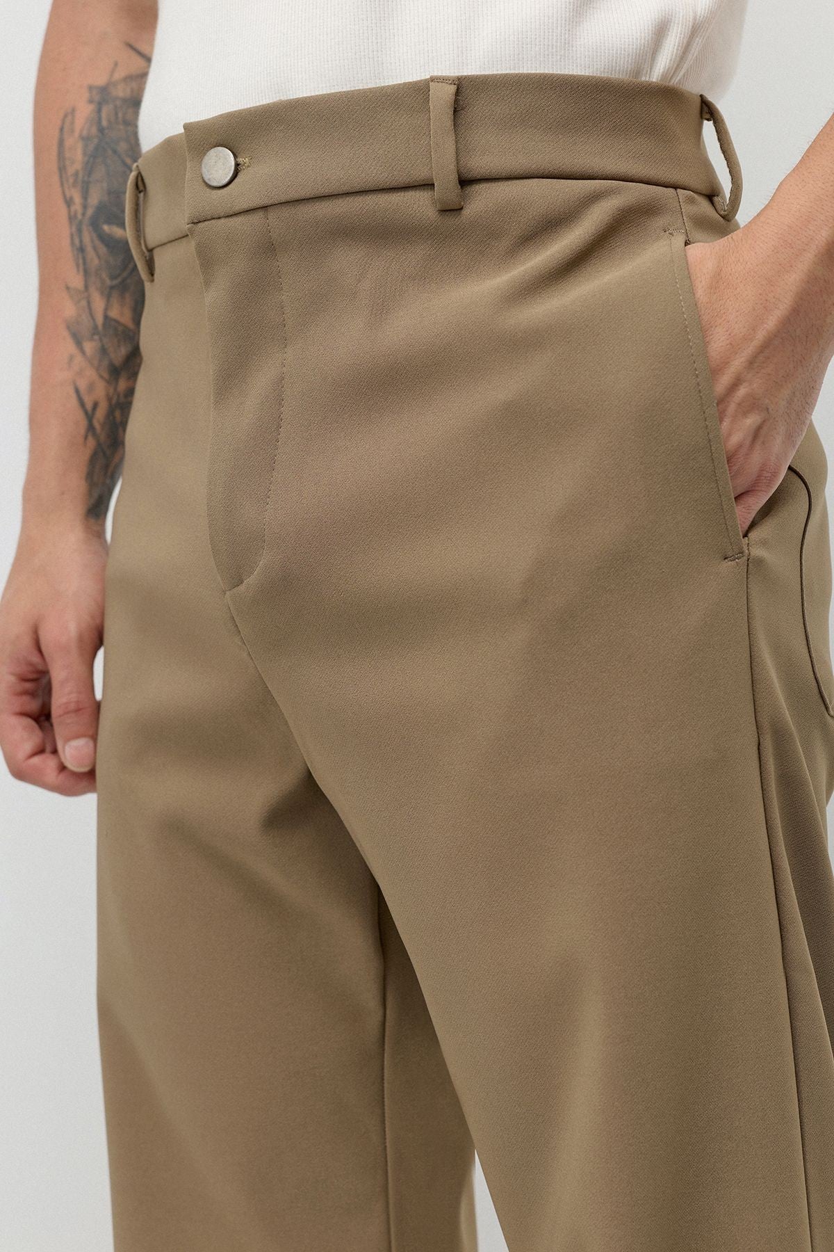 Yüksek Bel Flare Fit Pantolon