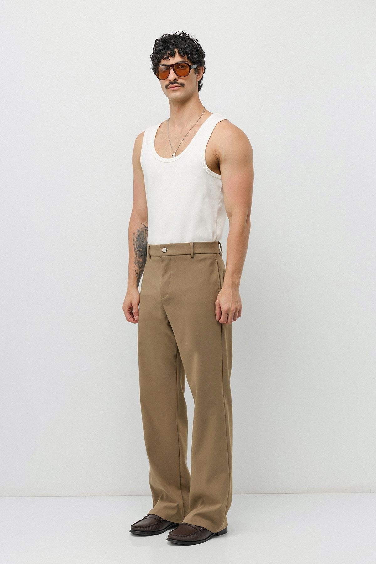 Yüksek Bel Flare Fit Pantolon