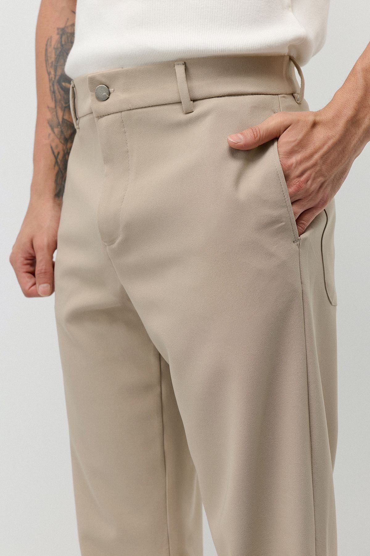 Yüksek Bel Flare Fit Pantolon
