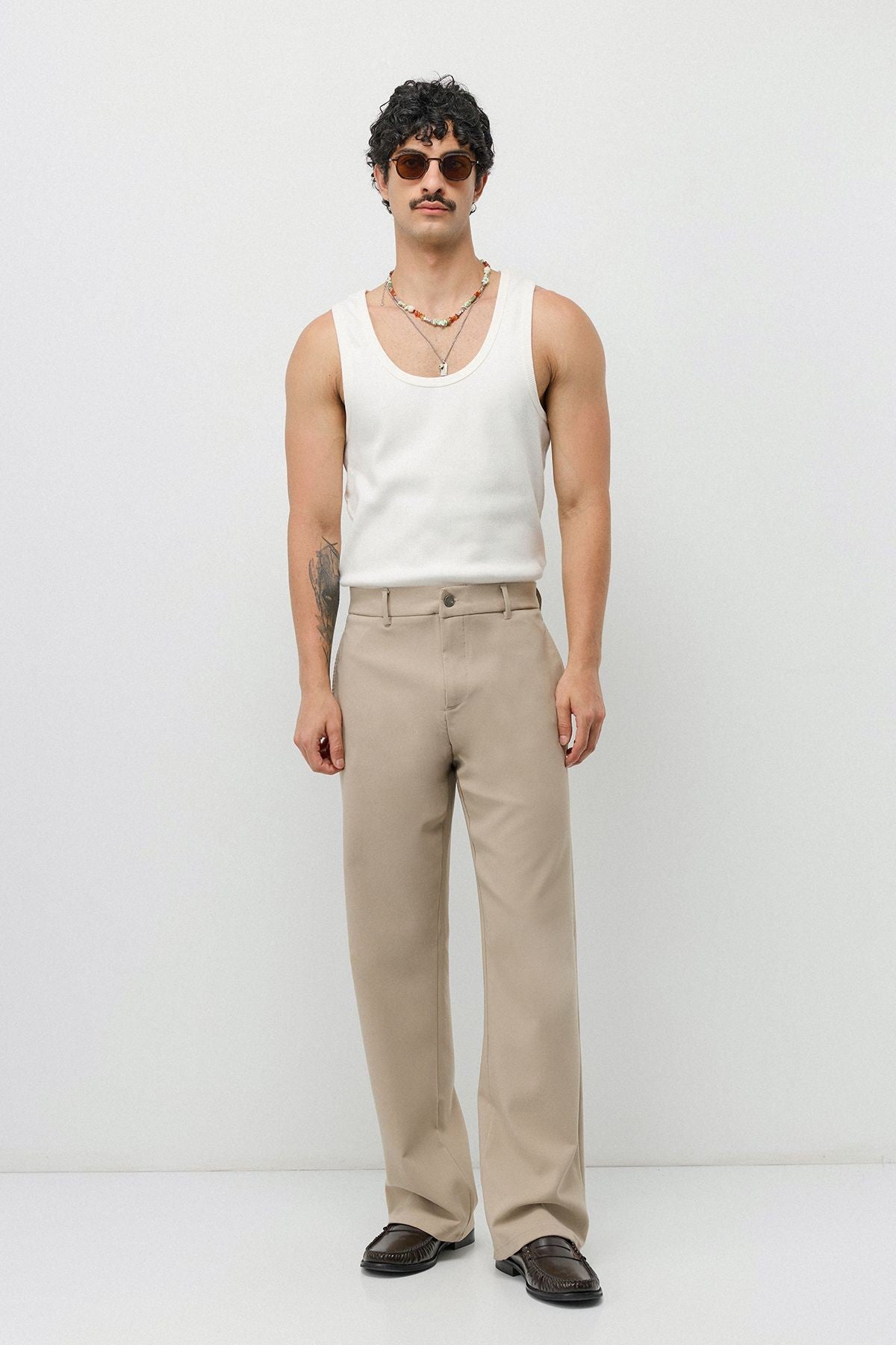 Yüksek Bel Flare Fit Pantolon