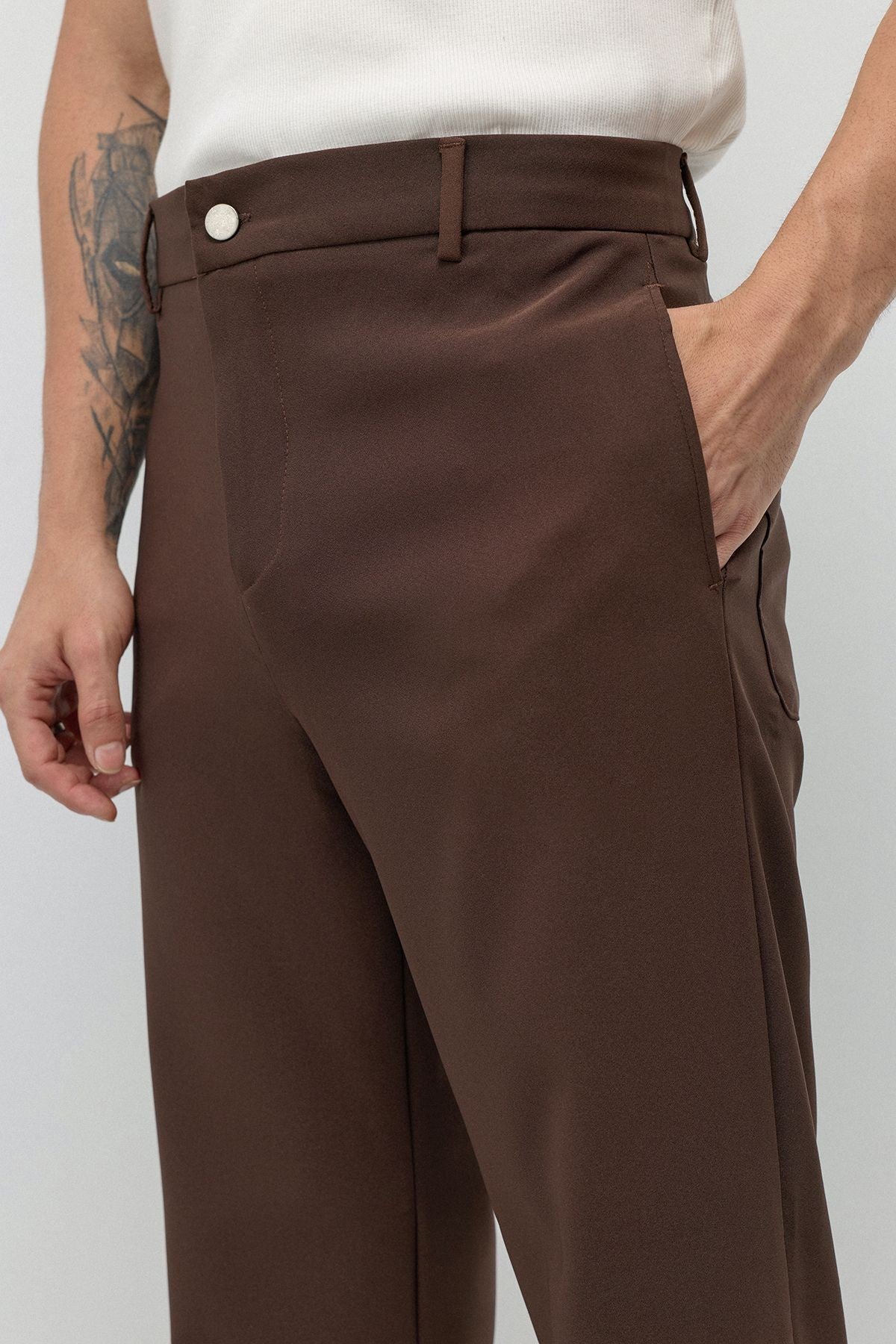 Yüksek Bel Flare Fit Pantolon