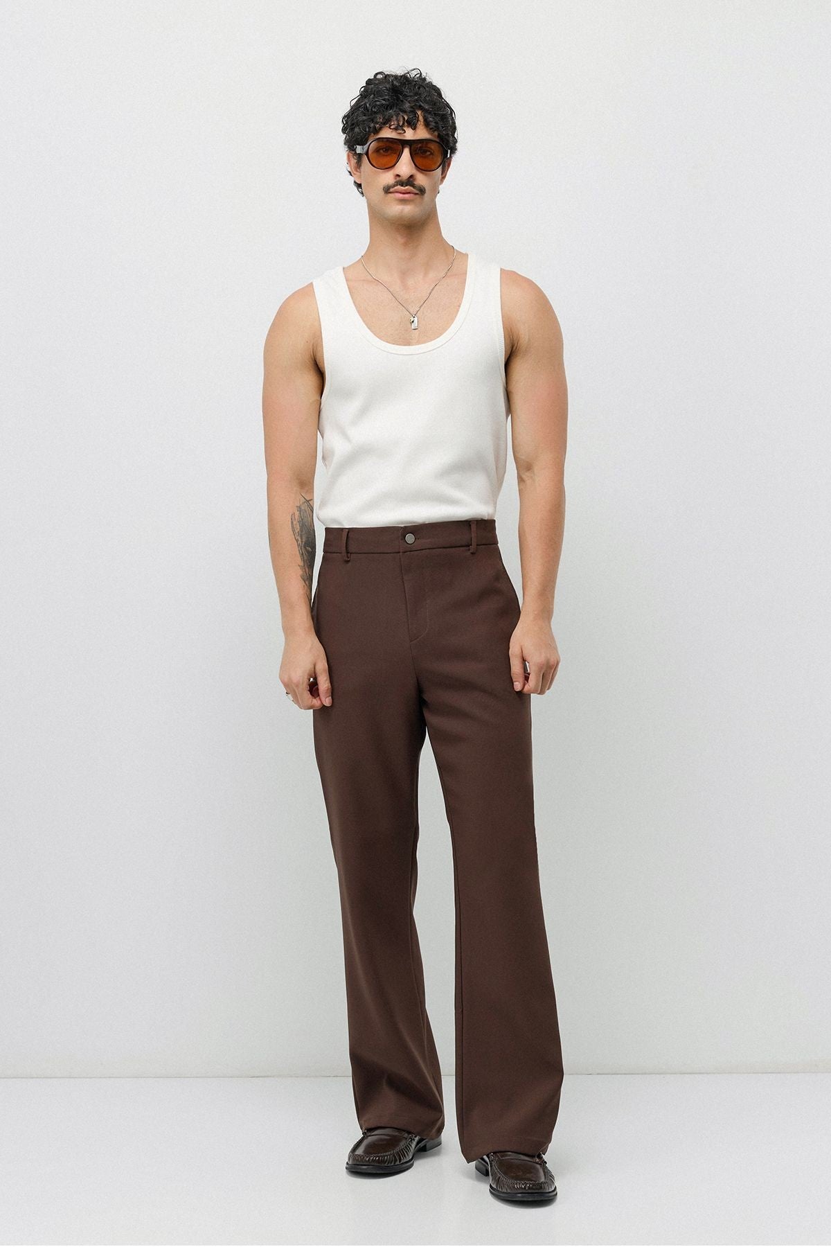 Yüksek Bel Flare Fit Pantolon