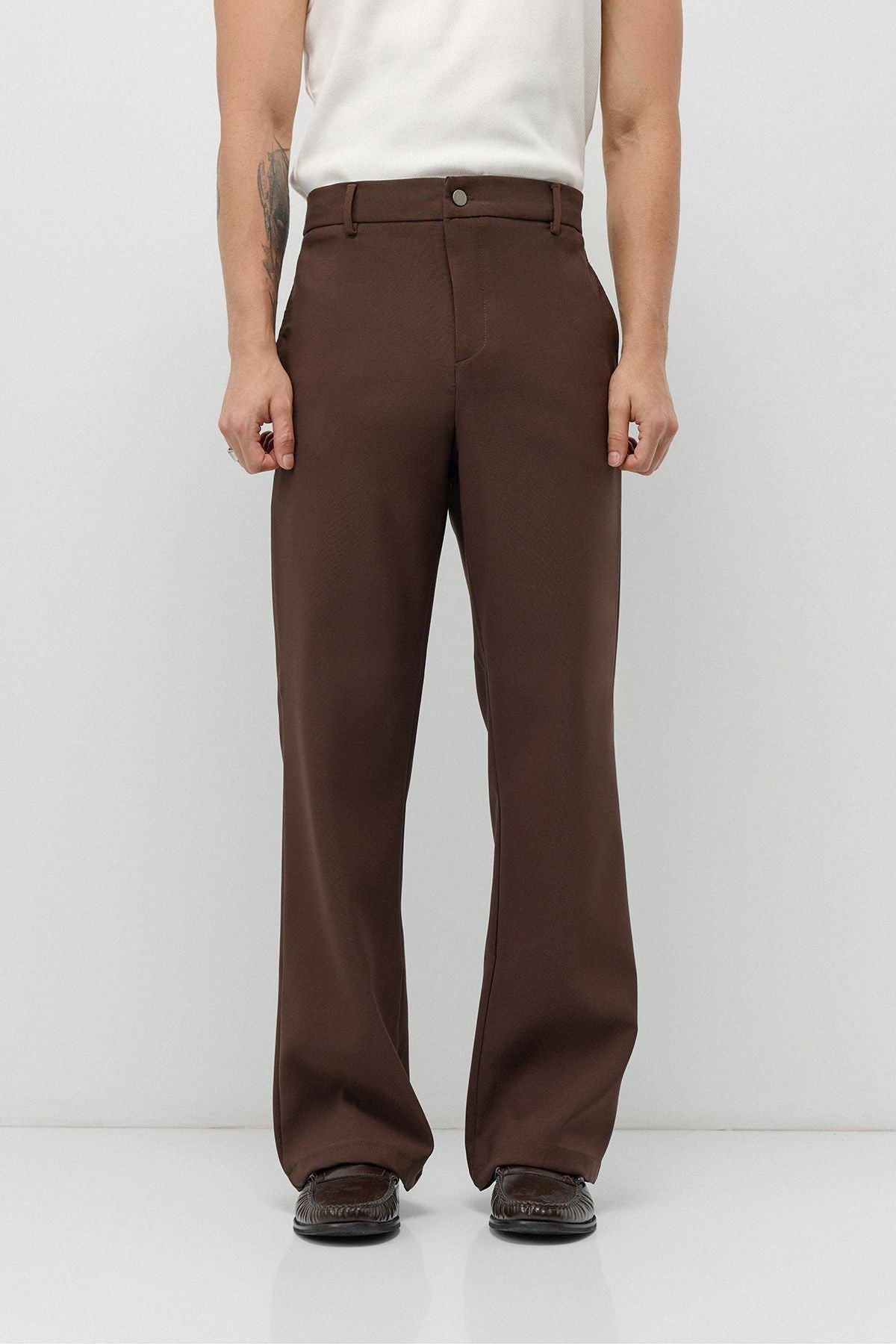 Yüksek Bel Flare Fit Pantolon