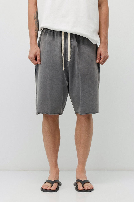 Oversize Yıkamalı Şort