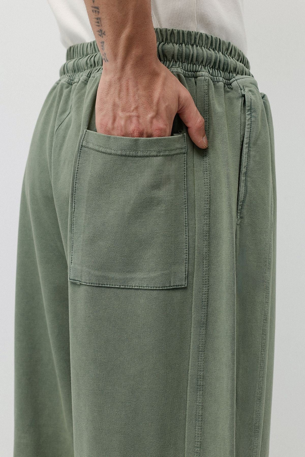 Yıkamalı Baggy Eşofman Alt