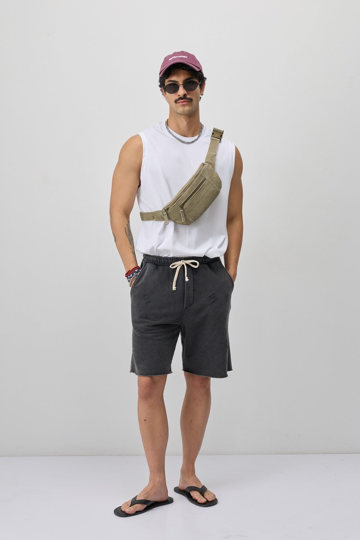 Bağcıklı Loose Fit Şort