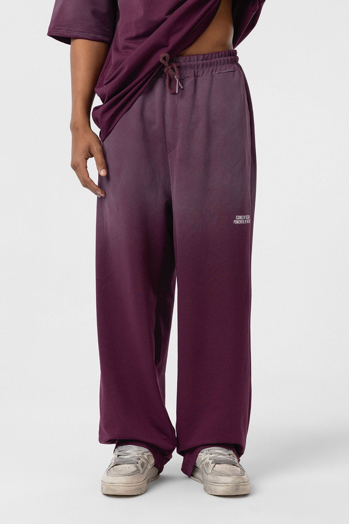 Yıkamalı Oversize Baskılı Eşofman Takım