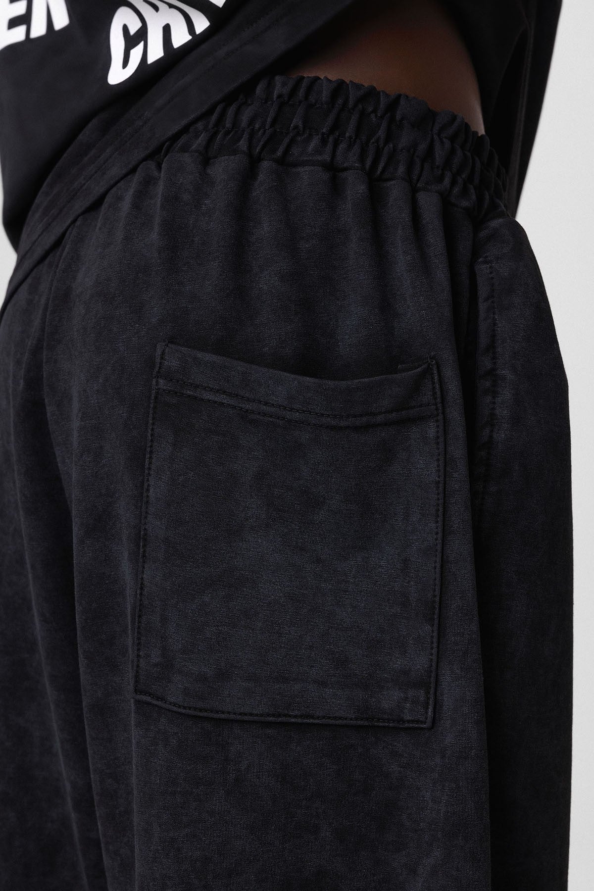 Yıkamalı Arka Baskılı Oversize Eşofman Takım
