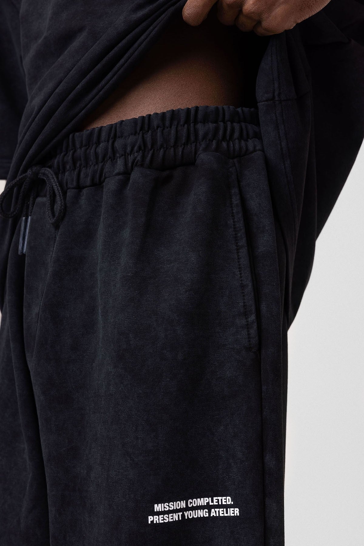 Yıkamalı Arka Baskılı Oversize Eşofman Takım