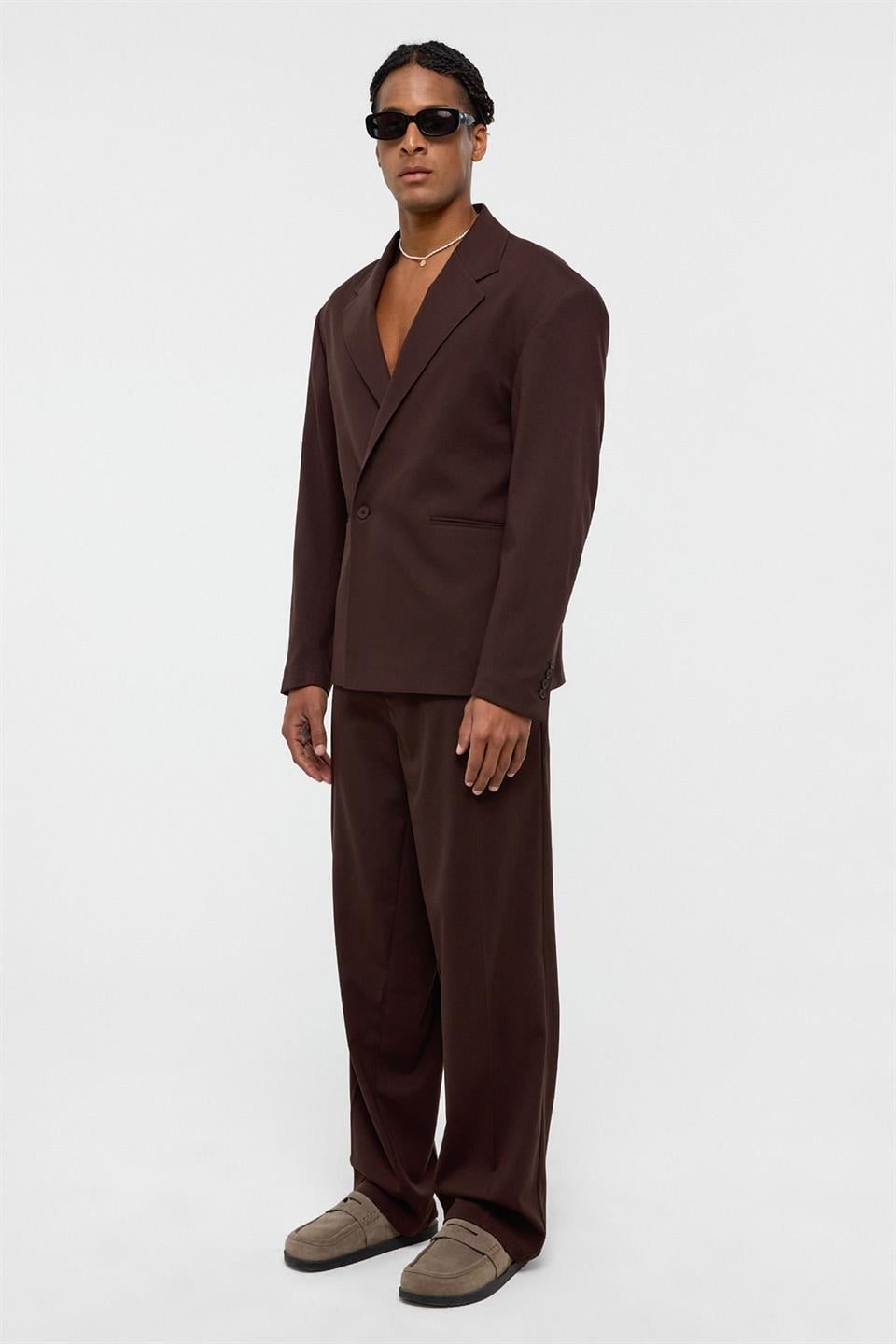 Tek Düğme Oversize Takım Elbise