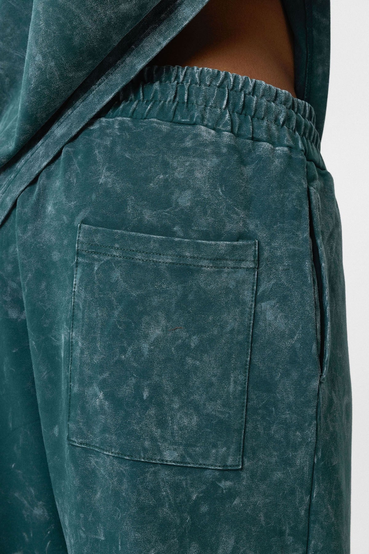 Yıkamalı Oversize Arka Baskılı Eşofman Takım