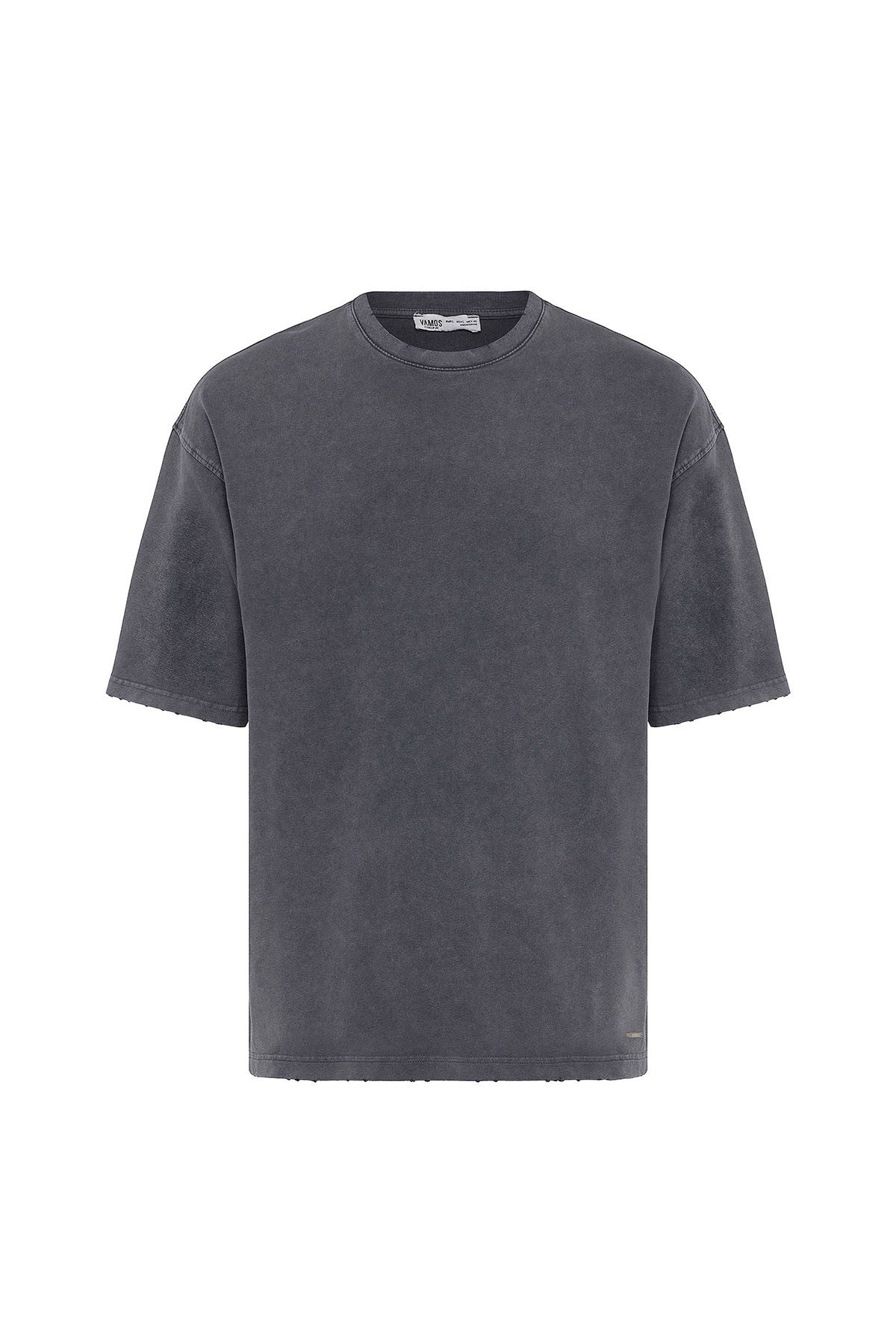 Basic Yıkamalı Oversize Şort Takım
