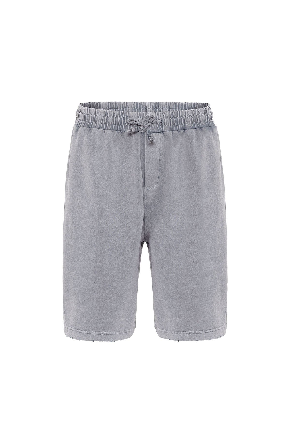 Basic Yıkamalı Oversize Şort Takım
