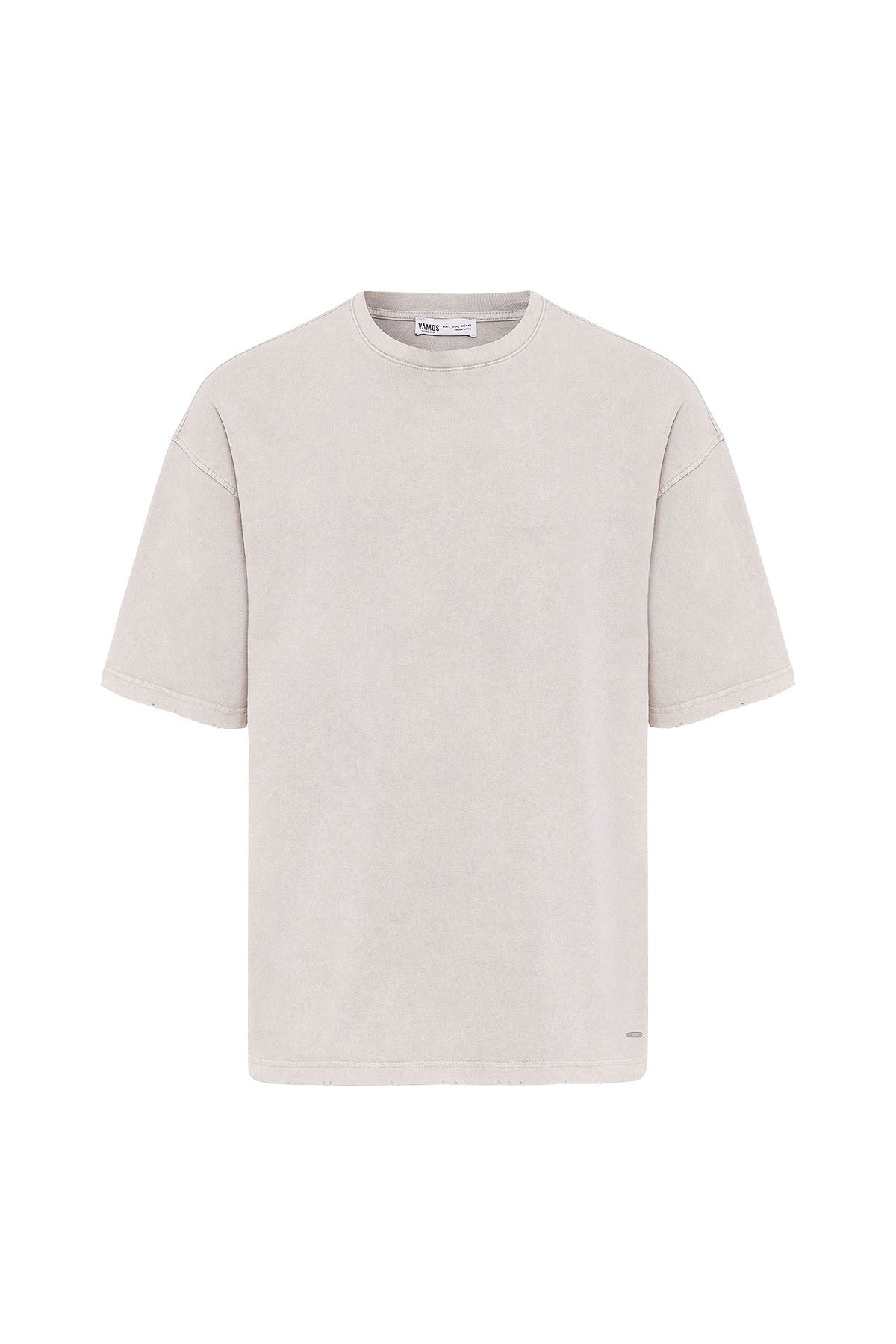 Basic Yıkamalı Oversize Şort Takım