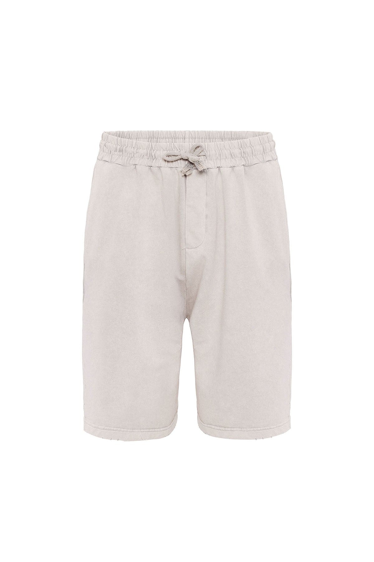 Basic Yıkamalı Oversize Şort Takım