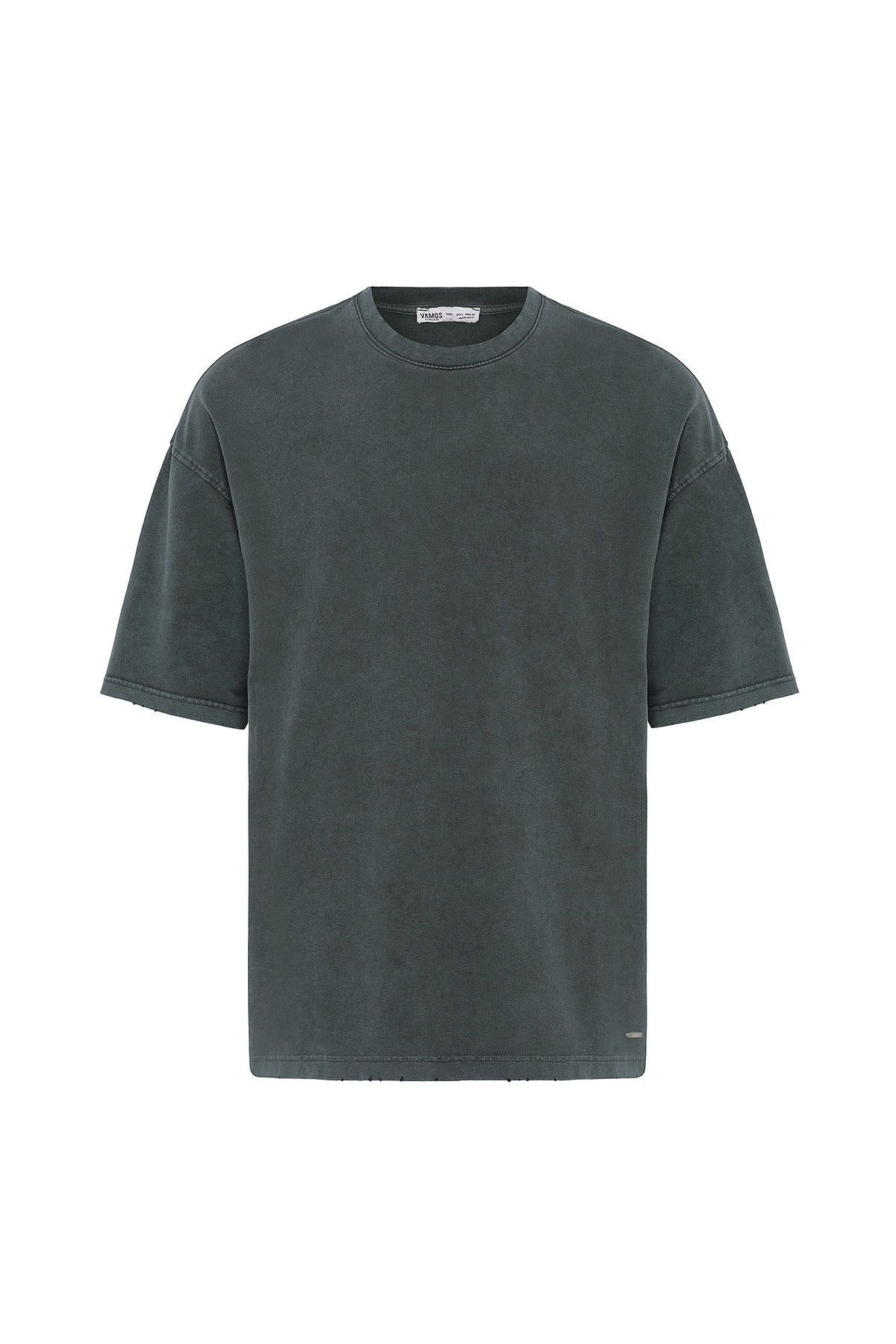 Basic Yıkamalı Oversize Şort Takım