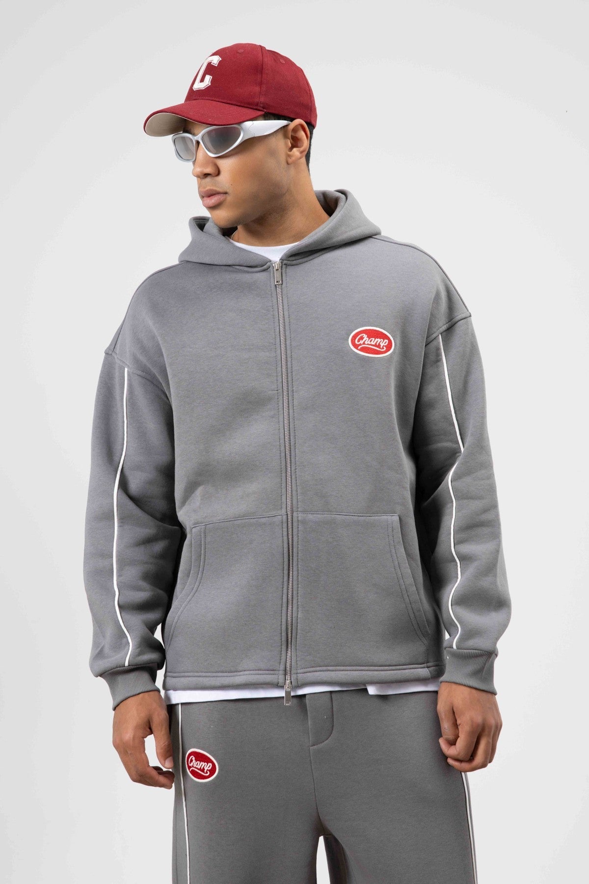 Çizgi Detaylı Oversize Eşofman Takım
