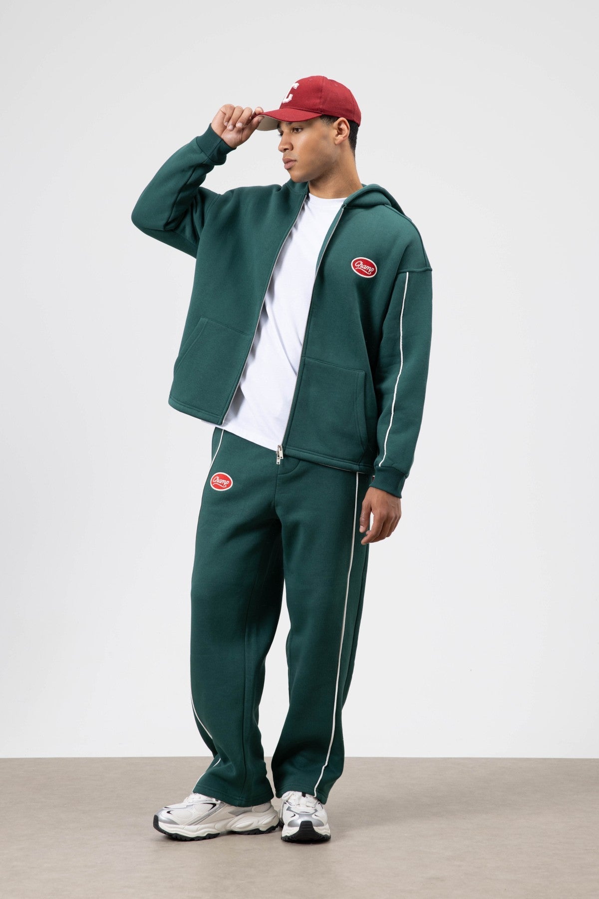 Çizgi Detaylı Oversize Eşofman Takım