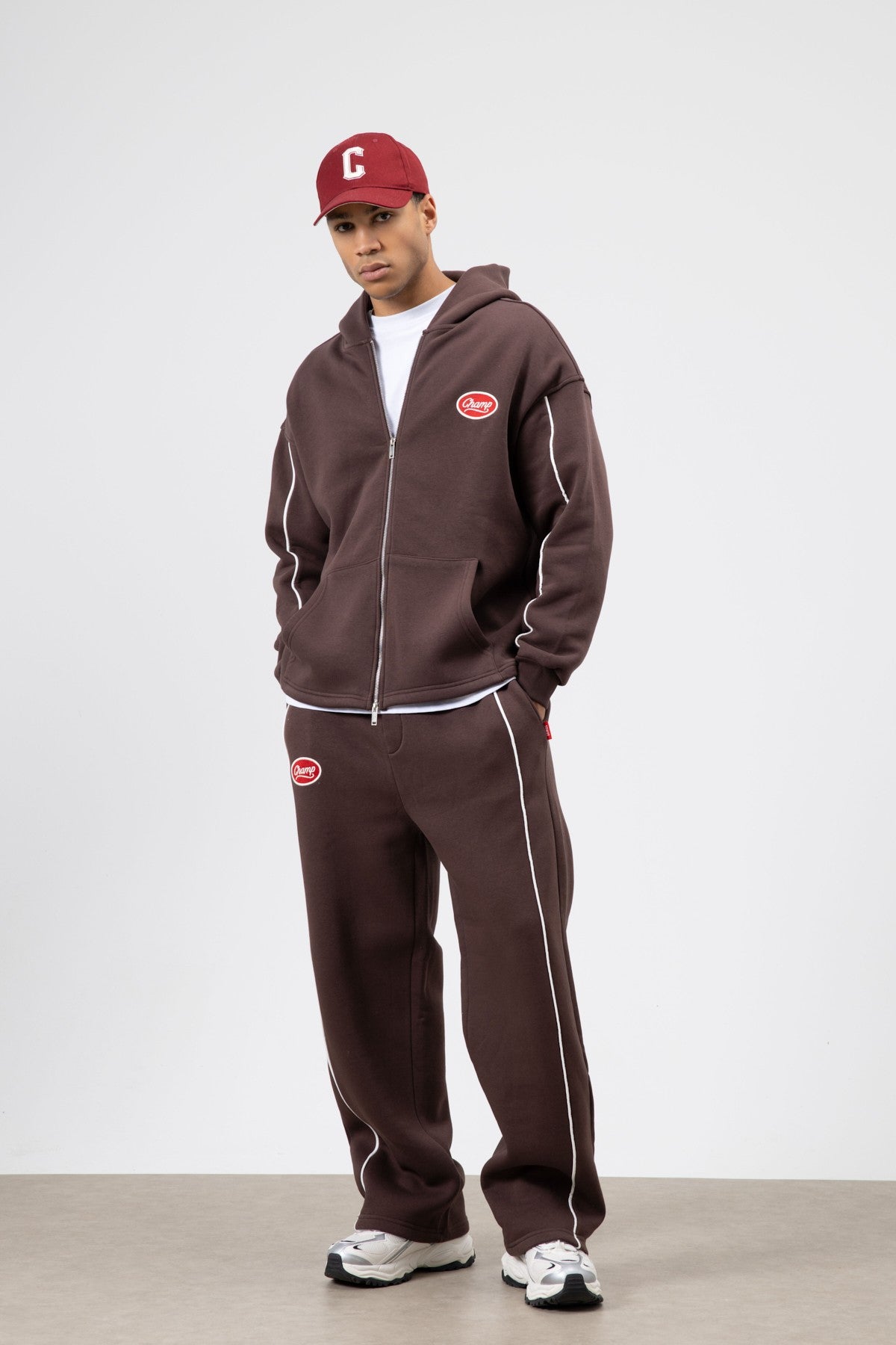 Çizgi Detaylı Oversize Eşofman Takım