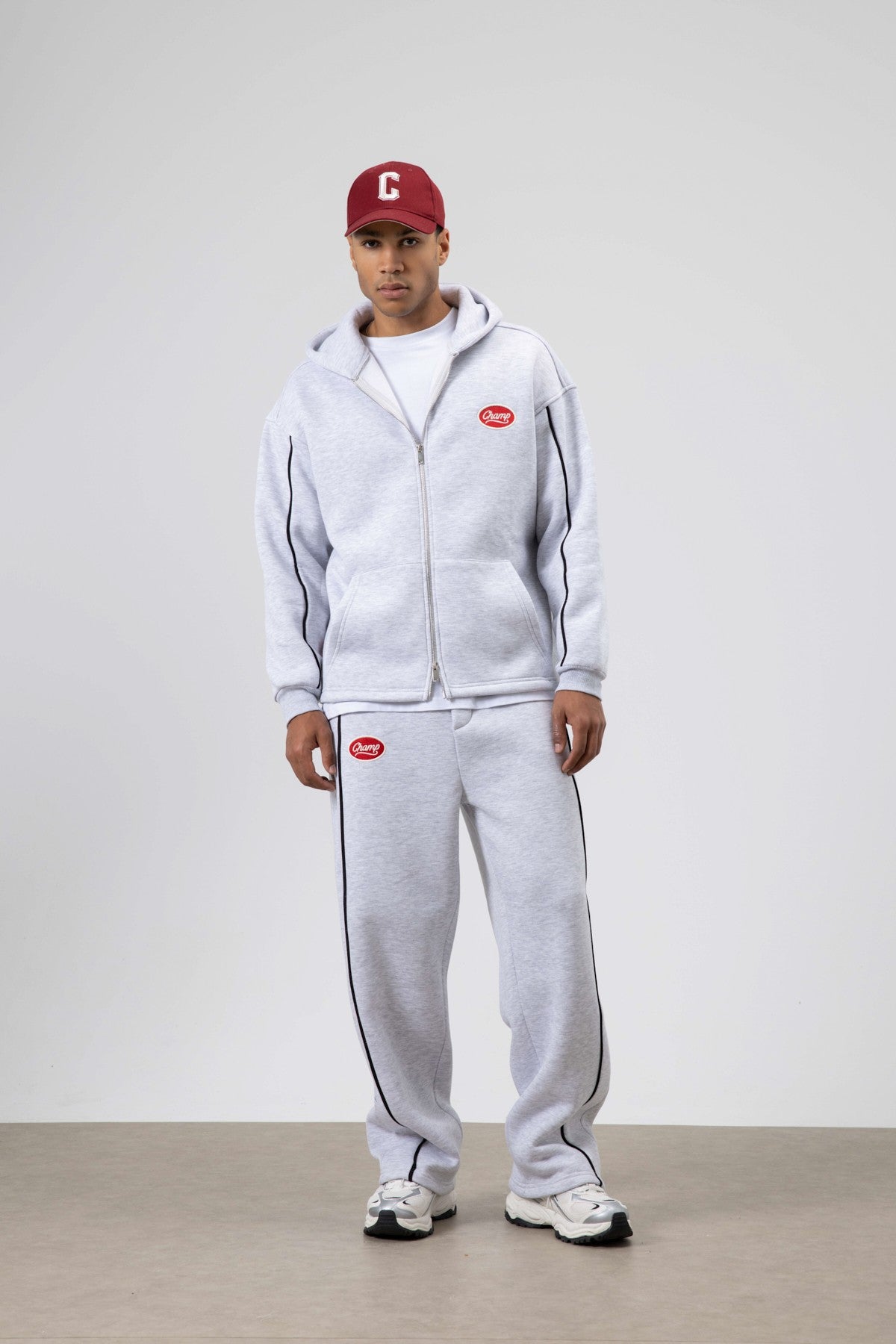 Çizgi Detaylı Oversize Eşofman Takım
