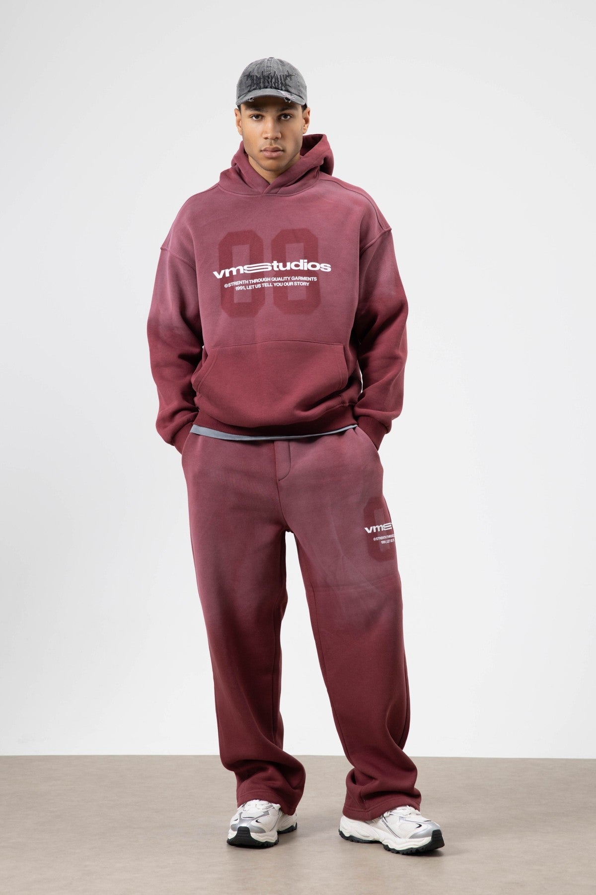 Oversize Baskılı Eşofman Takım