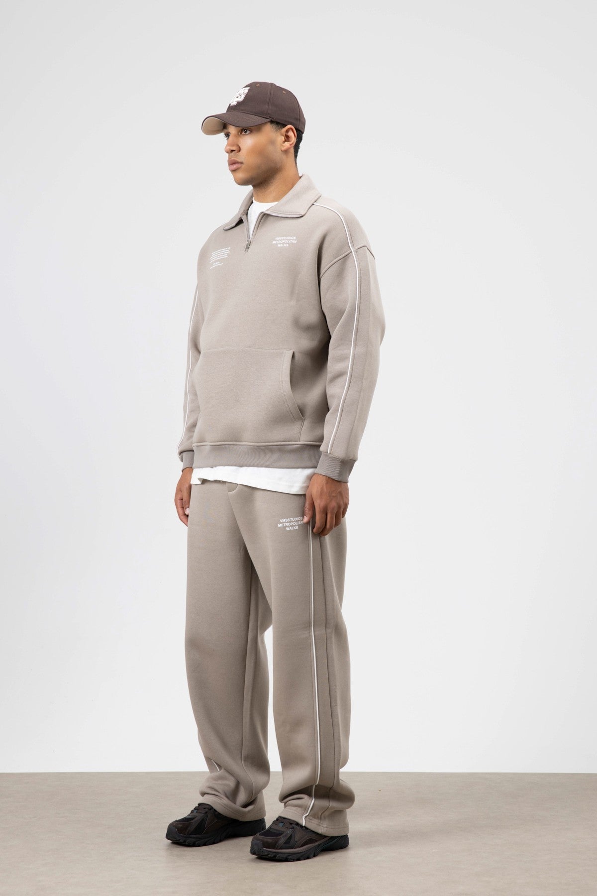 Çizgi Detaylı Oversize Eşofman Takım