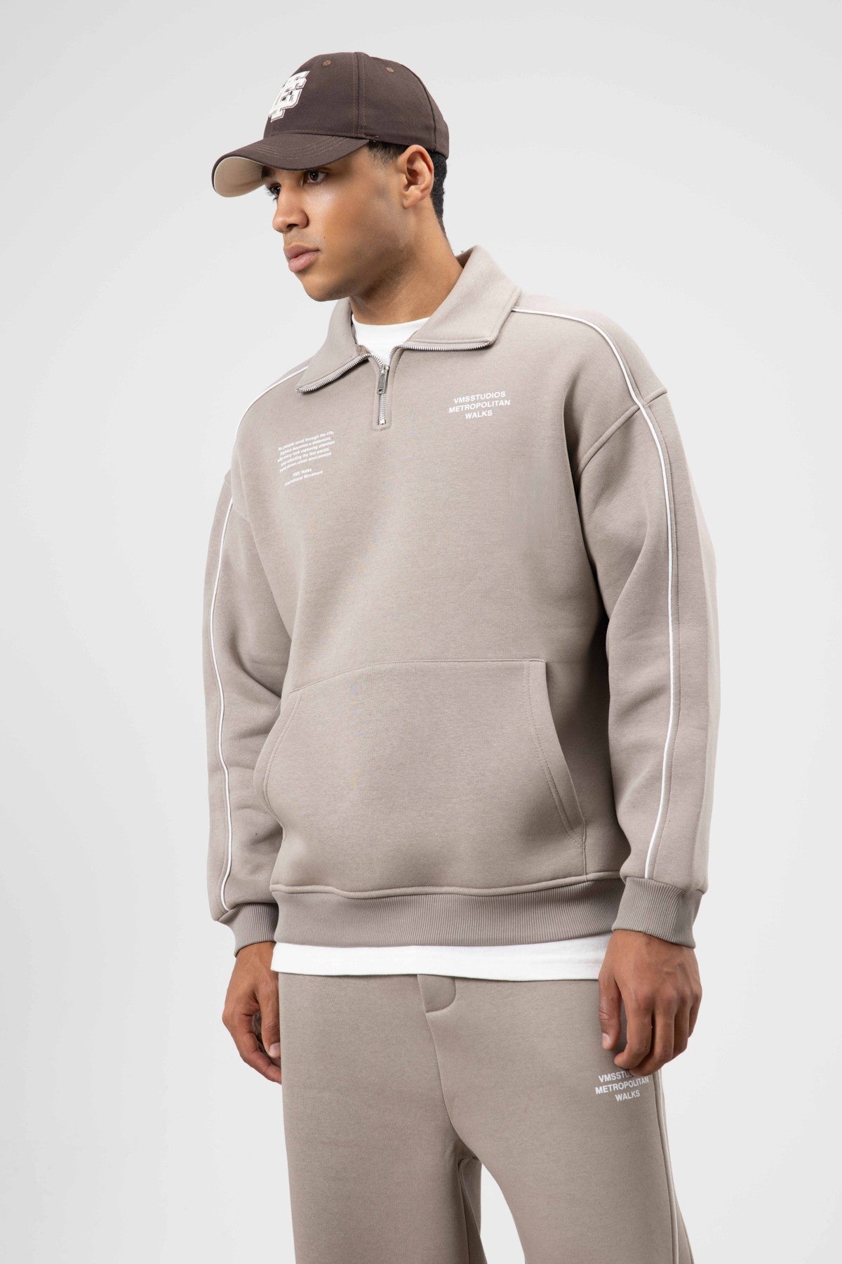 Çizgi Detaylı Oversize Eşofman Takım