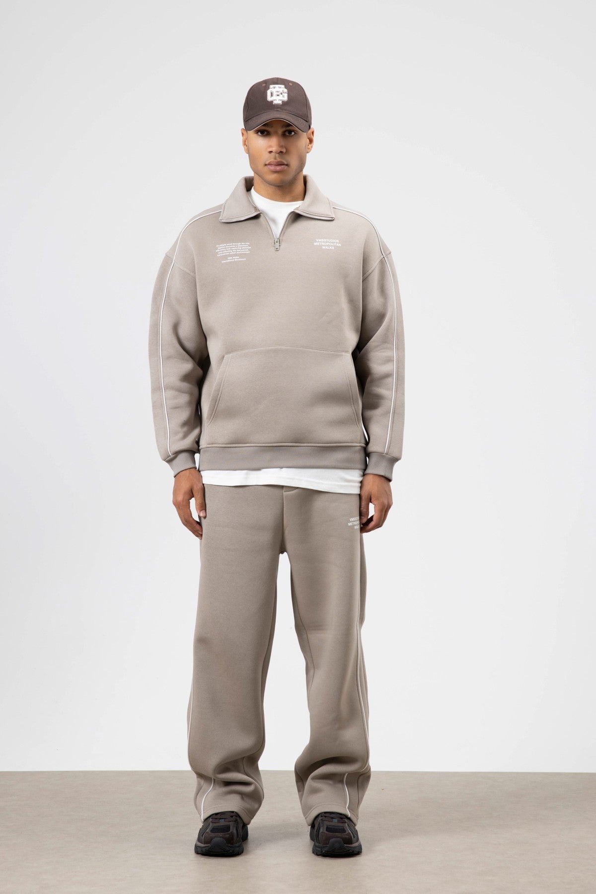 Çizgi Detaylı Oversize Eşofman Takım