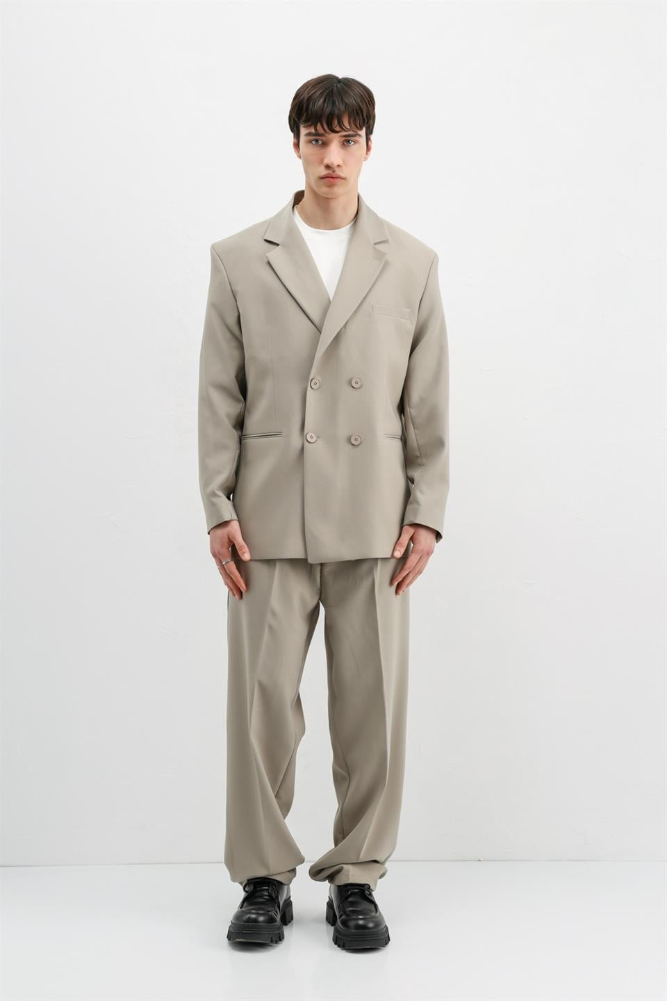 Oversize Kruvaze Takım Elbise