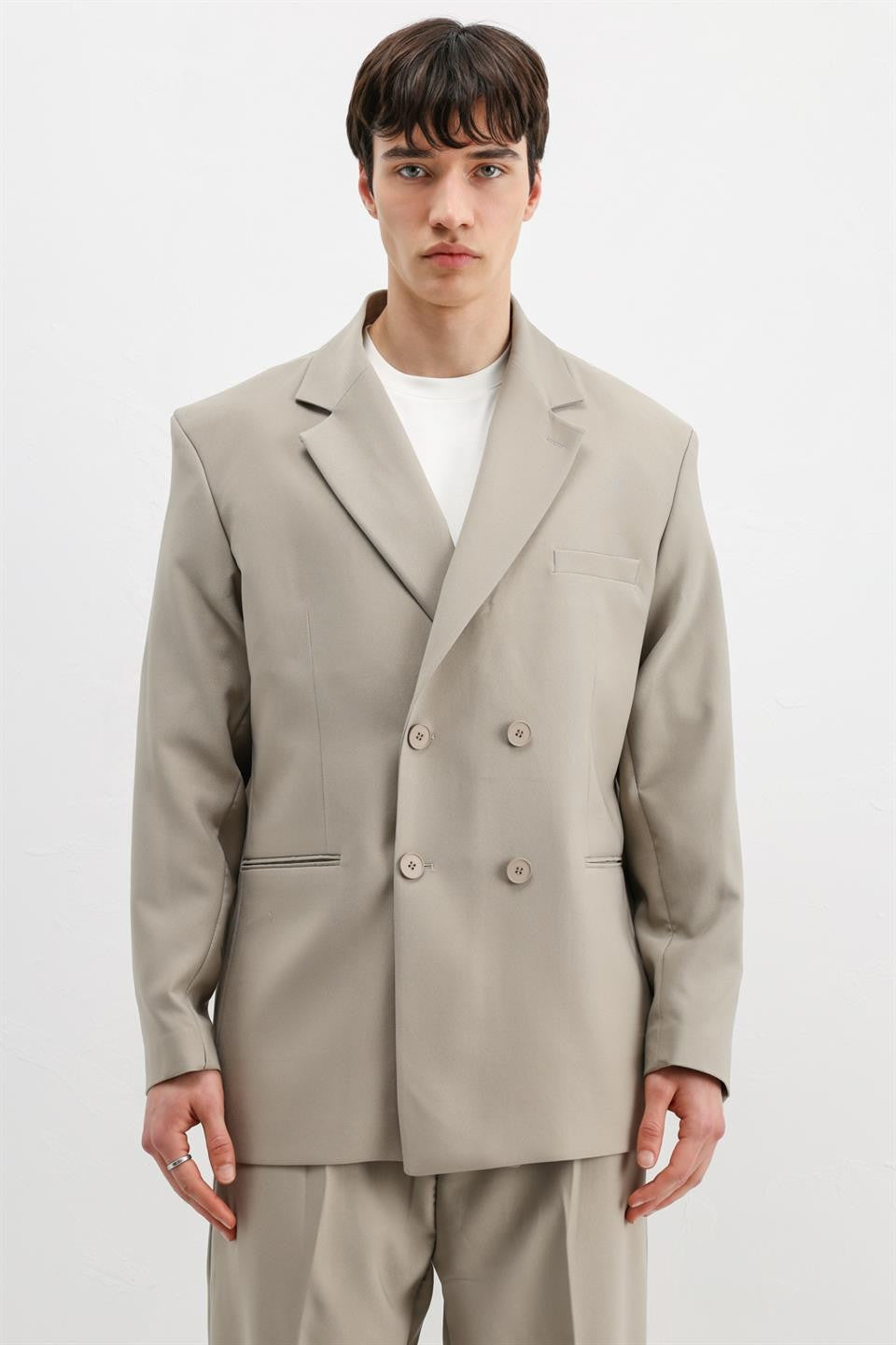 Oversize Kruvaze Takım Elbise