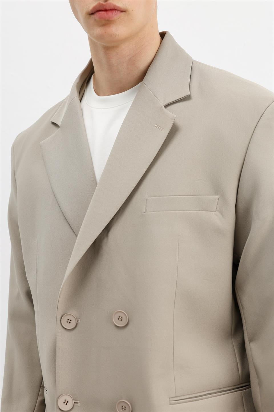 Oversize Kruvaze Takım Elbise